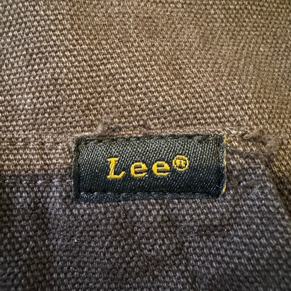 Lee Premium Select Men's Sherpa Lined Canvas Zip-Up Hooded Jacket XXL Brown - Picture 6 of 6